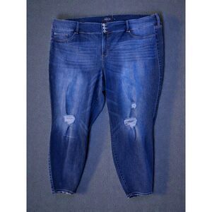TORRID 30 Regular Plus Size Distressed Jeggings